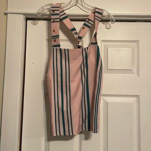 Pink Striped Tank Top